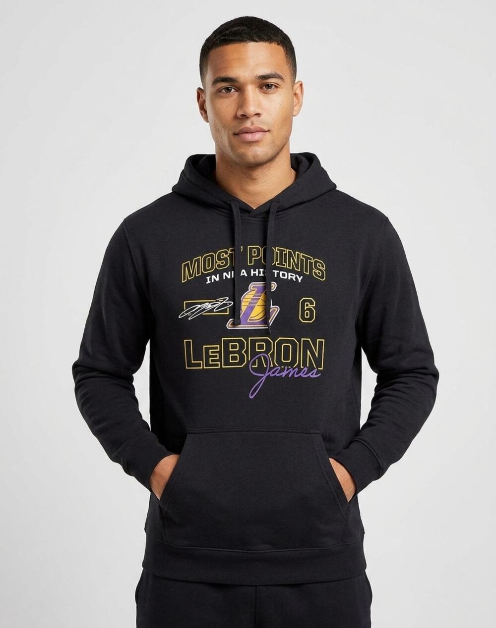 Fanatics LeBron James LA Lakers Most Points in NBA History Hoodie Mens XL Black